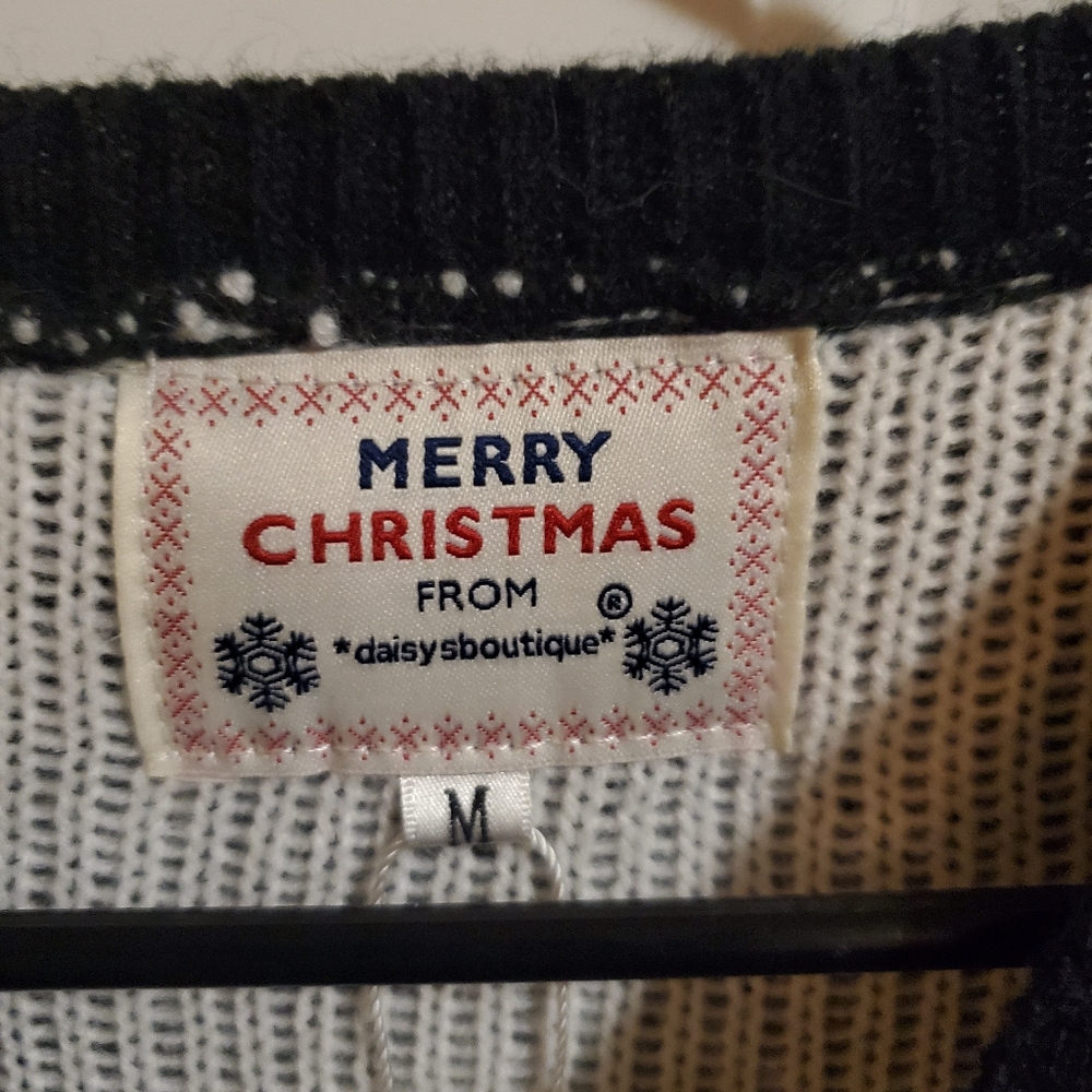Reindeer Christmas Ugly Sweater Large - Picture 3 of 4